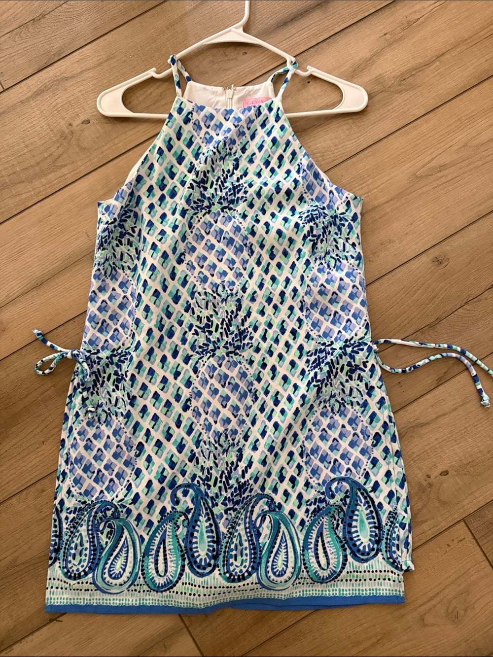 Lilly Pulitzer Blue, Teal & White Printed Resort Dress
